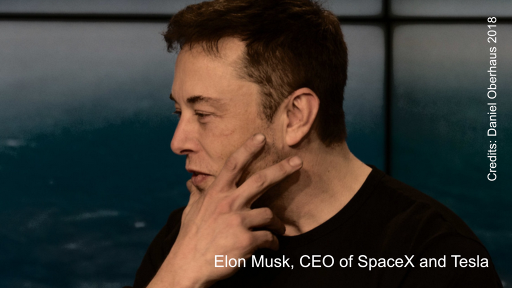 Elon Musk, CEO of SpaceX and Tesla