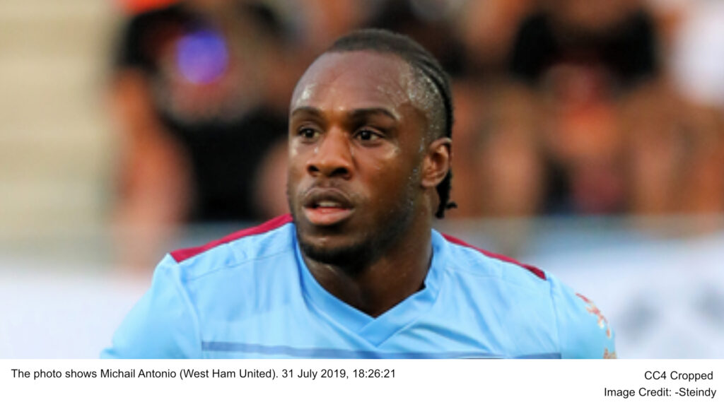 The photo shows Michail Antonio (West Ham United). 31 July 2019, 18:26:21