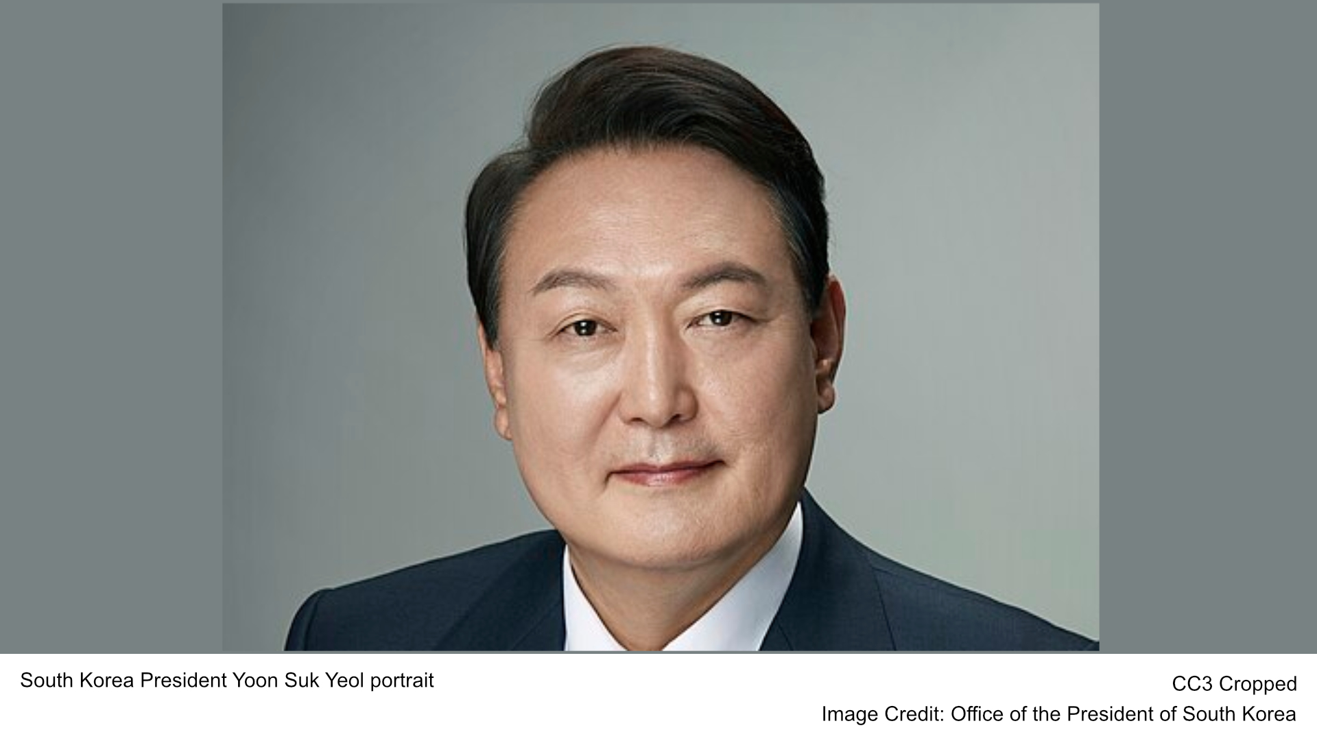 South Korea President Yoon Suk Yeol portrait