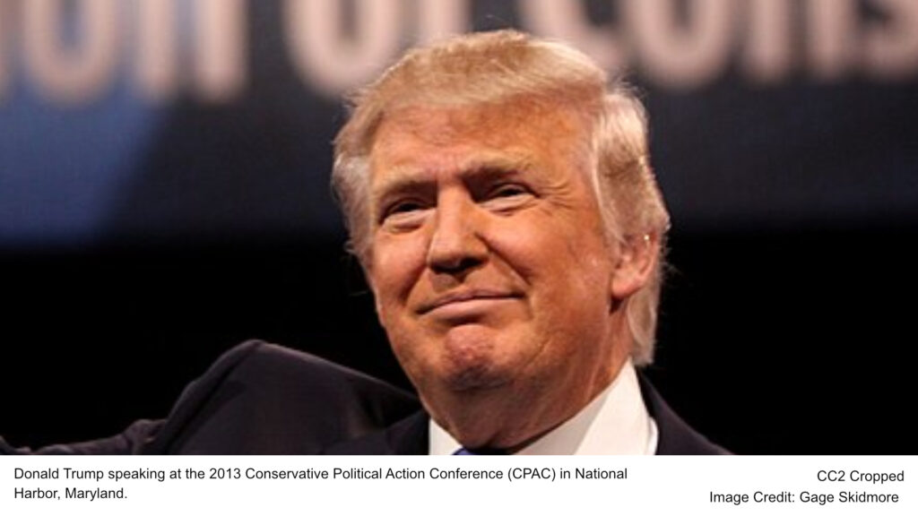 Donald Trump speaking at the 2013 Conservative Political Action Conference (CPAC) in National