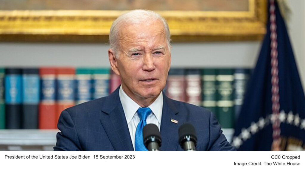 President of the United States Joe Biden 15 September 2023